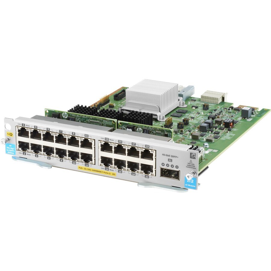 HP 20P POE+ / 1P 40GBE QSFP+ V3 ZL2 MOD