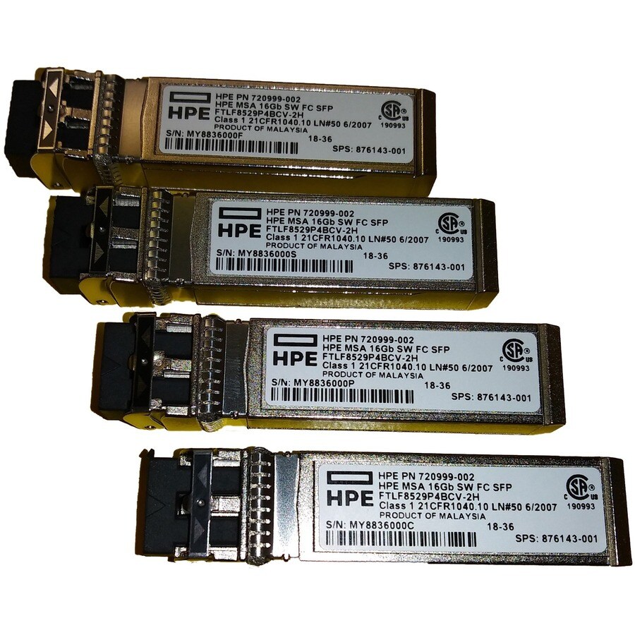 HPE MSA 16Gb SW FC SFP 4pk XCVR