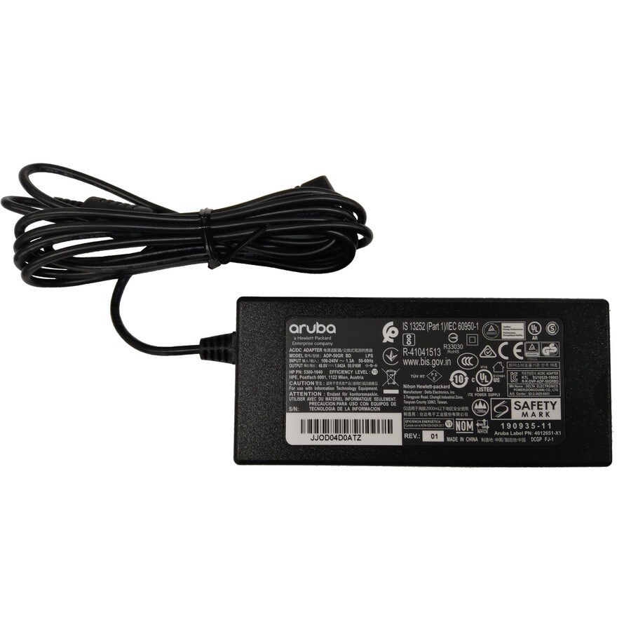 Aruba 48V/50W AC/DC Power Adapter Type C