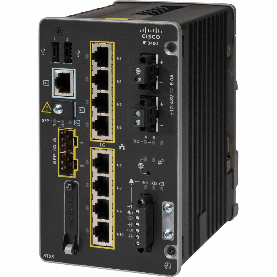 Catalyst IE3400 with 8 GE Copper and 2 G