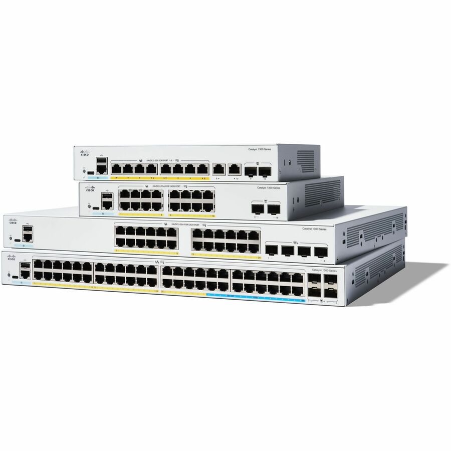 Catalyst 1300 8-port GE Full PoE 2x1G
