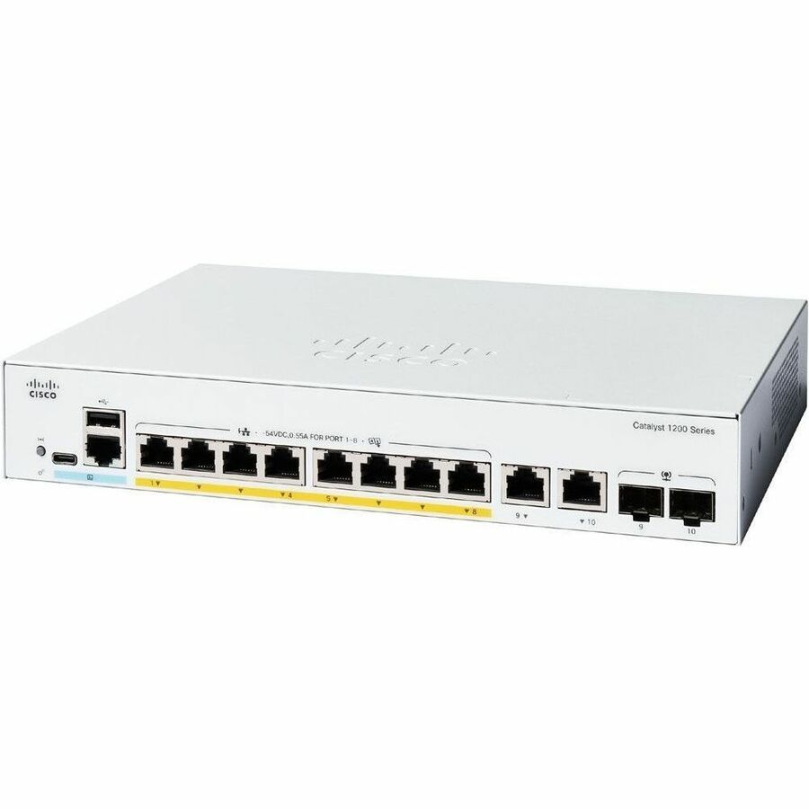 Catalyst 1200 8-port GE PoE Ext PS 2x1G
