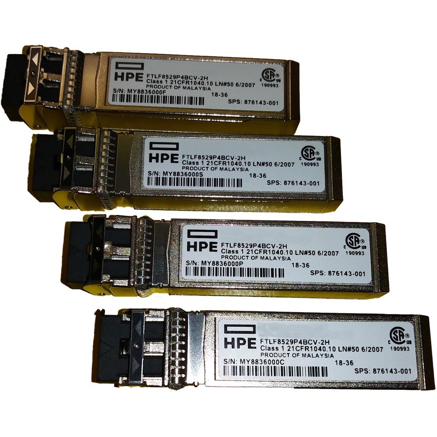 MSA 8Gb SW FC SFP 4pk XCV w 4x8Gb SFPs 4