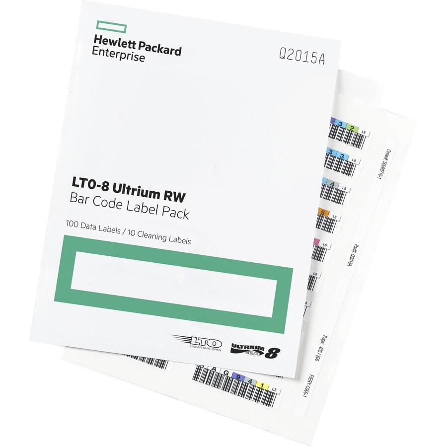 HPE LTO-8 30TB RW Bar Code Label Pack