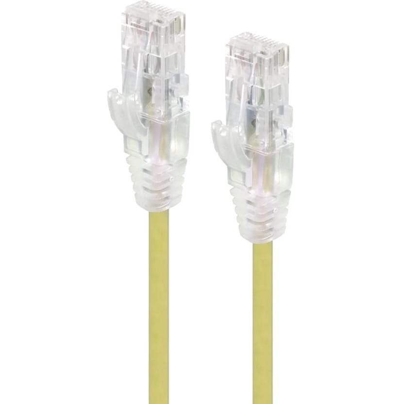 5M YELLOW SLIM CAT6 CABLE UTP 28AWG