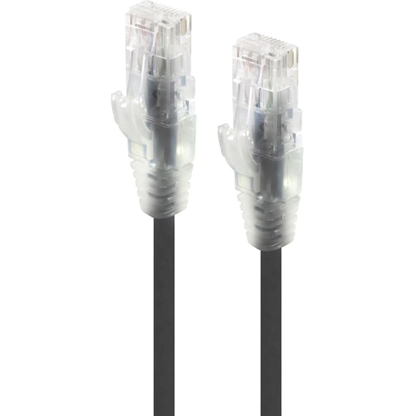 5M BLACK ULTRA SLIM CAT6 CABLE UTP 28AWG