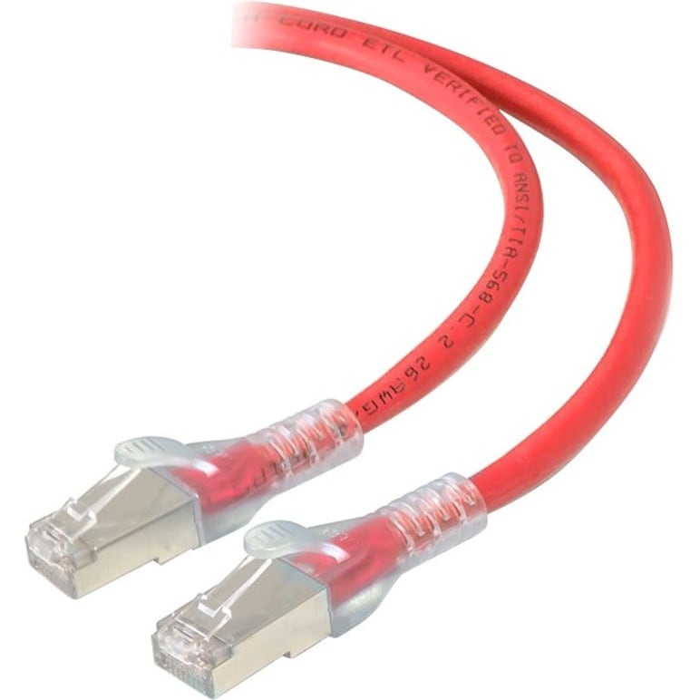 ALOGIC 10M RED 10GBE SHIELDED CAT6A LSZH