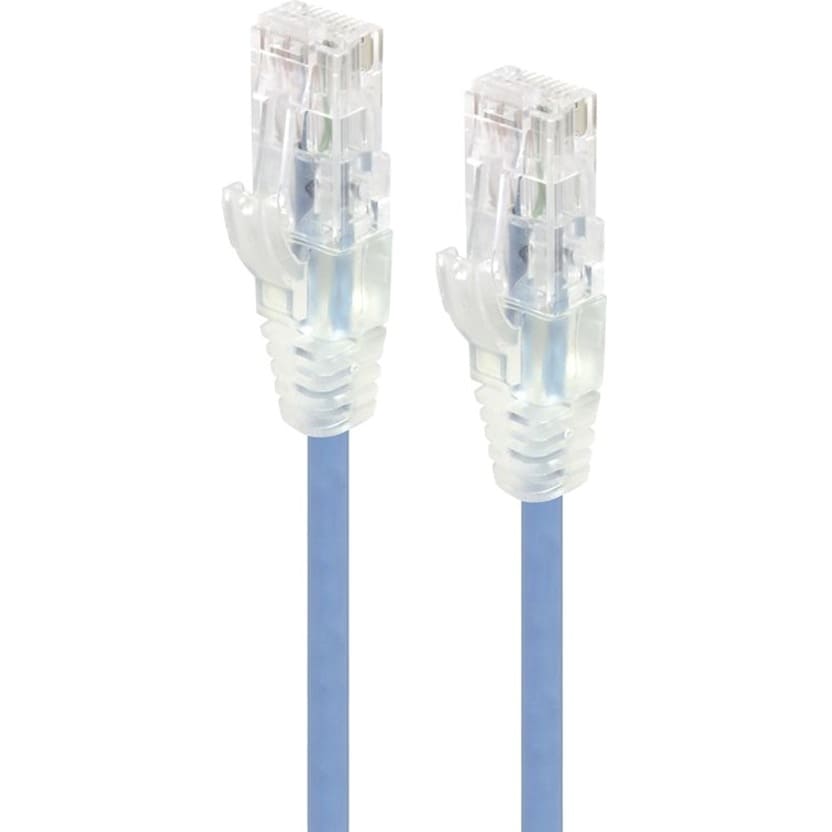 1M BLUE ULTRA SLIM CAT6 CABLE UTP 28AWG