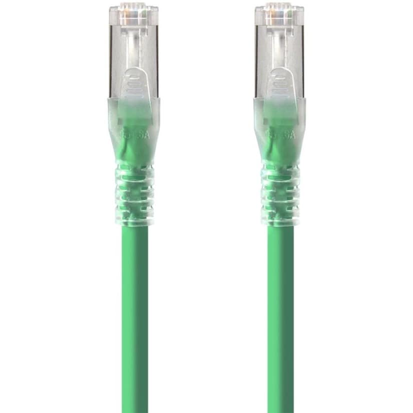 ALOGIC 2M GREEN 10G SHIELDED CAT6A LSZH