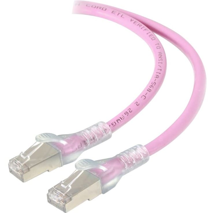 ALOGIC 2M PINK 10GBE SHIELDED CAT6A LSZH