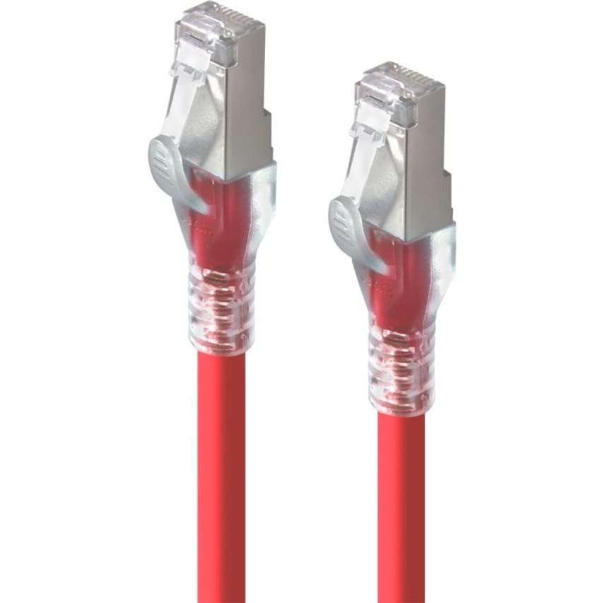 ALOGIC 5M RED 10GBE SHIELDED CAT6A LSZH