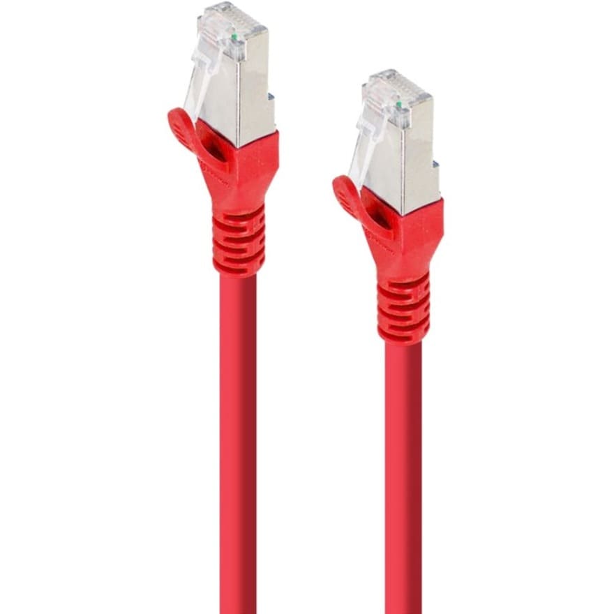 ALOGIC 1M RED 10GBE SHIELDED CAT6A LSZH