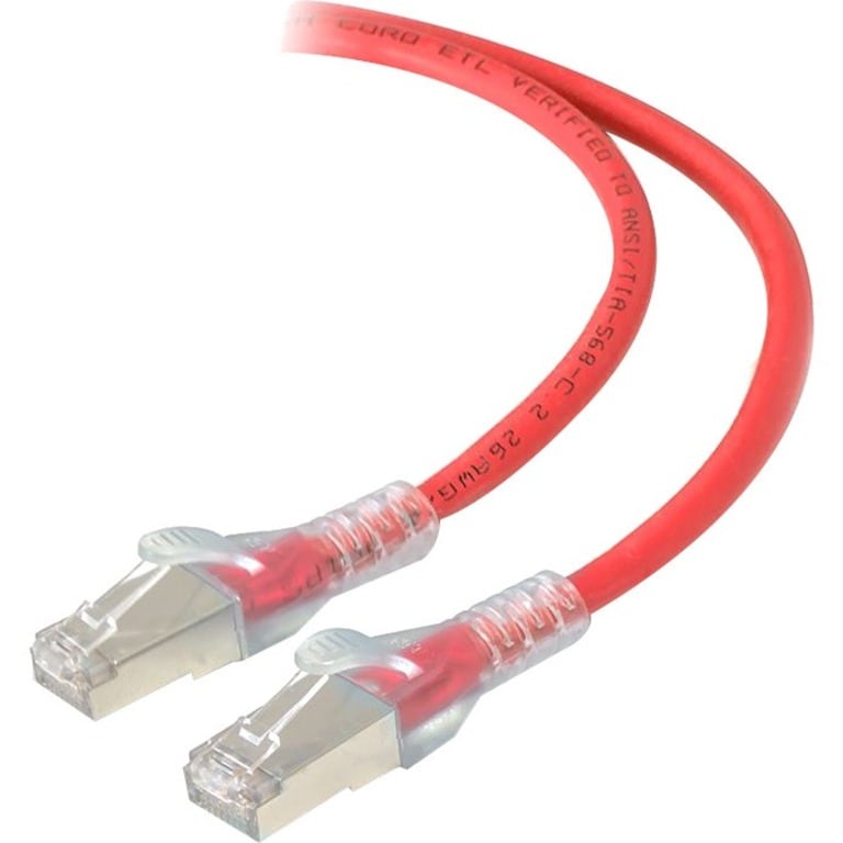 ALOGIC 3M RED 10GBE SHIELDED CAT6A LSZH