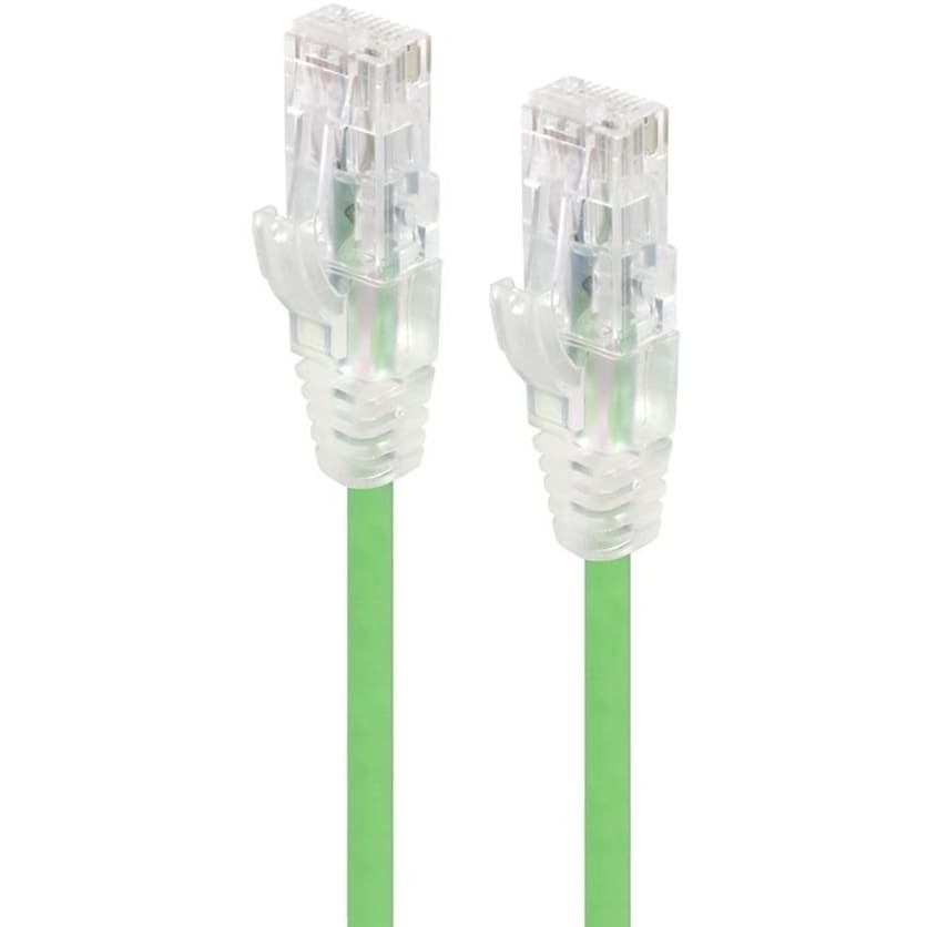 0.50M GREEN SLIM CAT6 CABLE UTP 28AWG