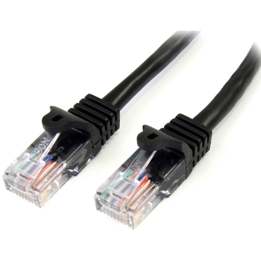 3m Black Snagless UTP Cat5e Patch Cable.