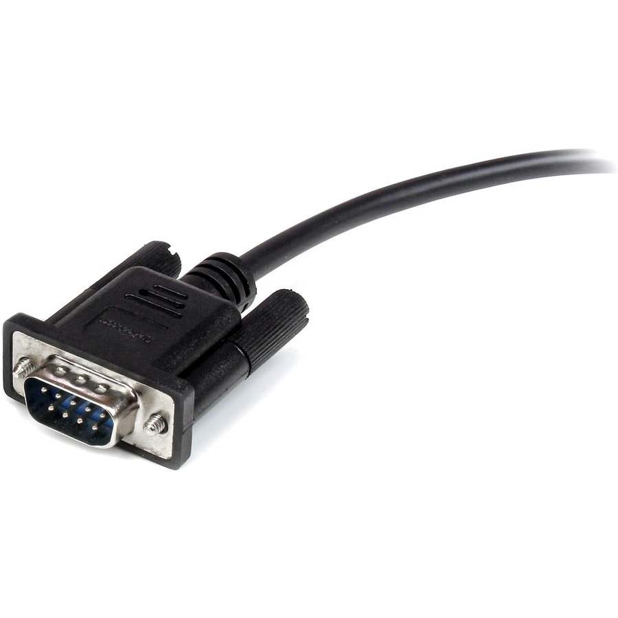 3m Straight Through Serial Cable M/F BK