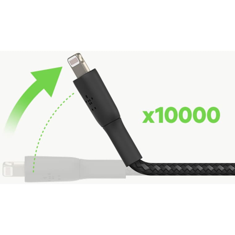 CHARGE USB-C TO LTG BRAIDED CBL 1M BLK