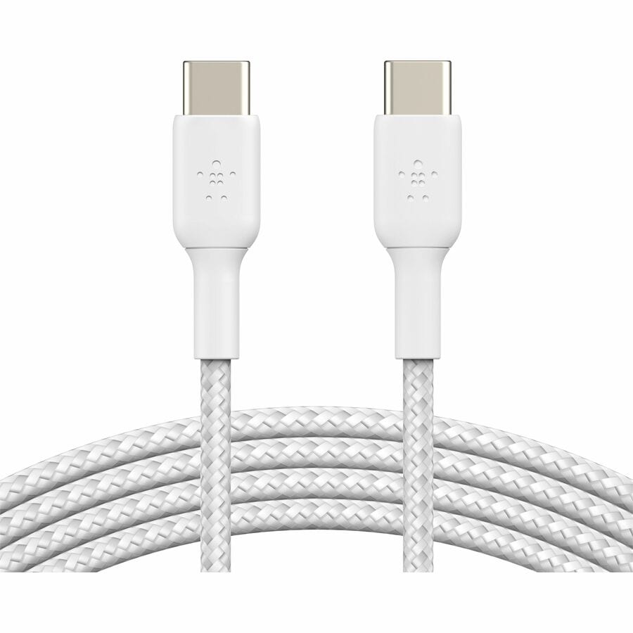 BSTCHRG #USBC-USBC CBL 1M BRD WHT 2 PCK#