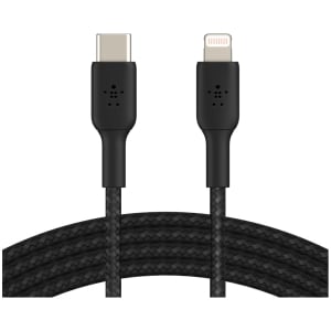 CHARGE USB-C TO LTG BRAIDED CABLE 2M BLK