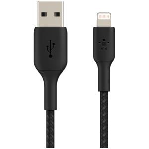 BOOSTCHRGE LTG-USB-A BRAID CBL 0.15M BLK