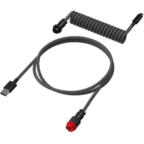 HYPERX USB-C COILED CABLE GRAY-BLACK