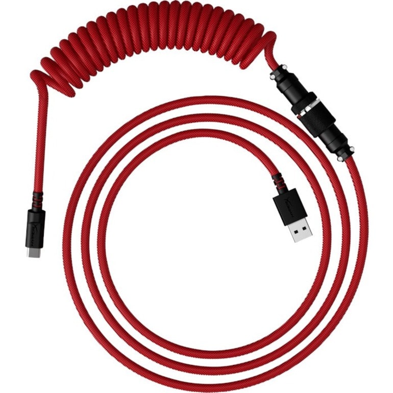 HYPERX USB-C COILED CABLE RED-BLACK