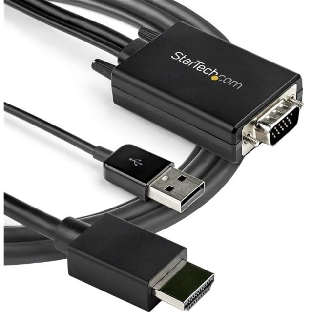 Adapter - VGA to HDMI - 2 m (6.6 ft.)