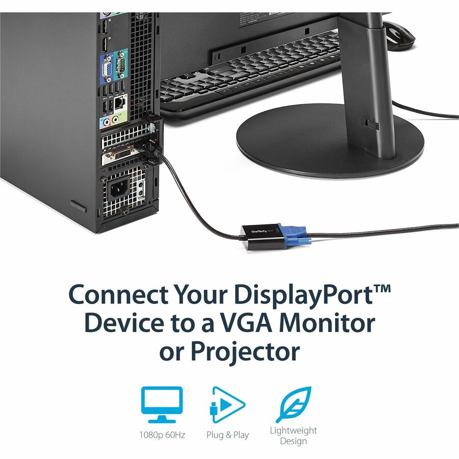 DisplayPort to VGA Adapter Converter DP