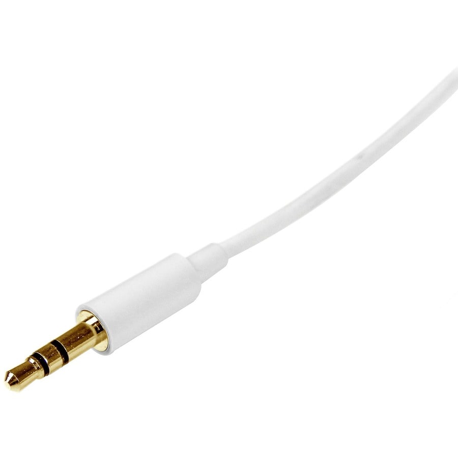 3m White Slim 3.5mm Stereo Audio Cable