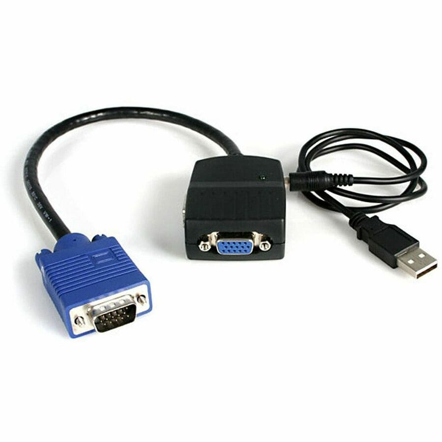 2 Port VGA Video Splitter - USB Powered