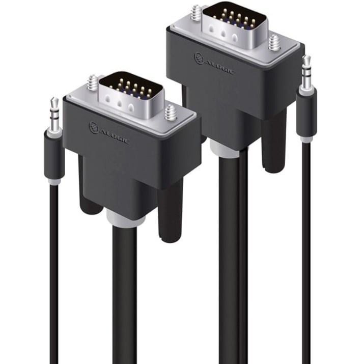 5M VGA CABLE W. 80CM&30CM 3.5MM CABLE