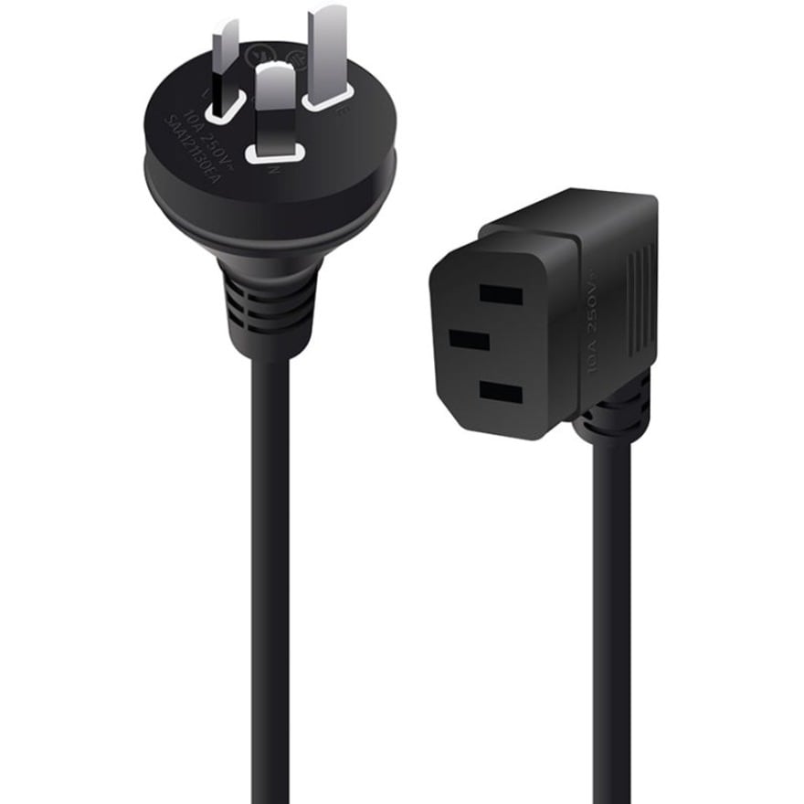 ALOGIC 3M 3 PIN AUS MALE TO RIGHT ANGLE