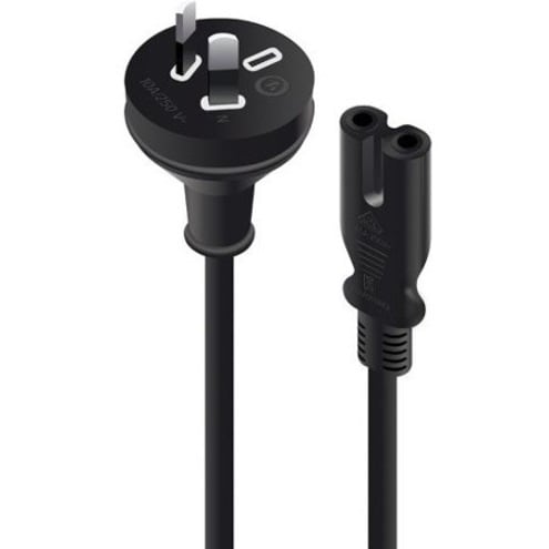 2M AUS 2 PIN MAINS PLUG TO IEC C7 MTOF