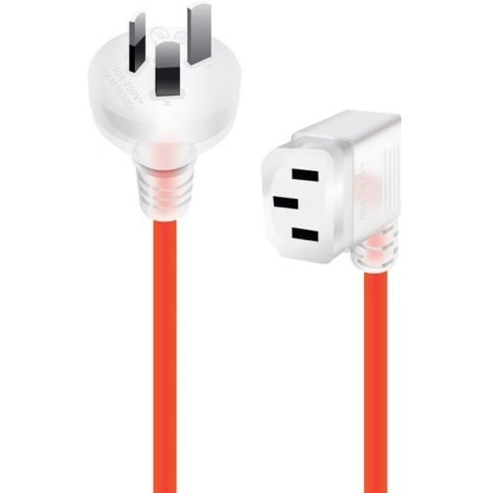2M MEDICAL POWER CABLE AUS 3PIN ORANGE