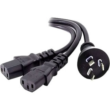 ALOGIC 1.5M AUS 3 MAINS PLUG TO 2 X IEC