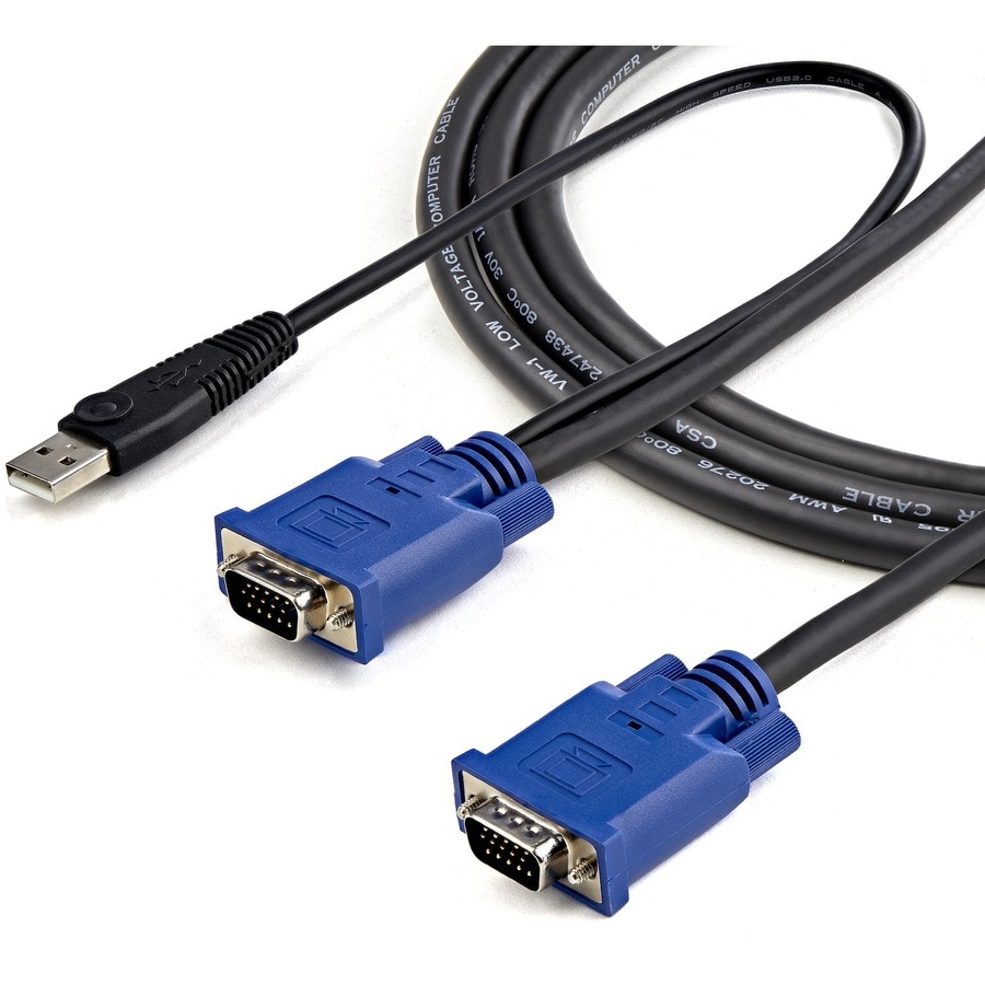 6 ft 2-in-1 Ultra Thin USB KVM Cable