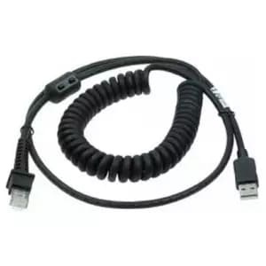 CABL USB TYPE ATPUW COILED 2.4M BLK 2.4M