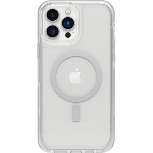 OtterBox Symmetry+ Clear MagSafe Apple iPhone 13 Pro Max / iPhone 12 Pro Max Case Clear - (77-83662), Antimicrobial, DROP+ 3X Military Standard