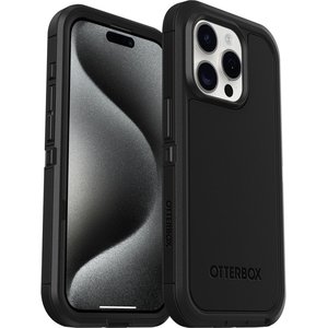 OtterBox Defender XT MagSafe Apple iPhone 15 Pro (6.1') Case Black - (77-92956), DROP+ 5X Military Standard, Multi-Layer, Raised Edges