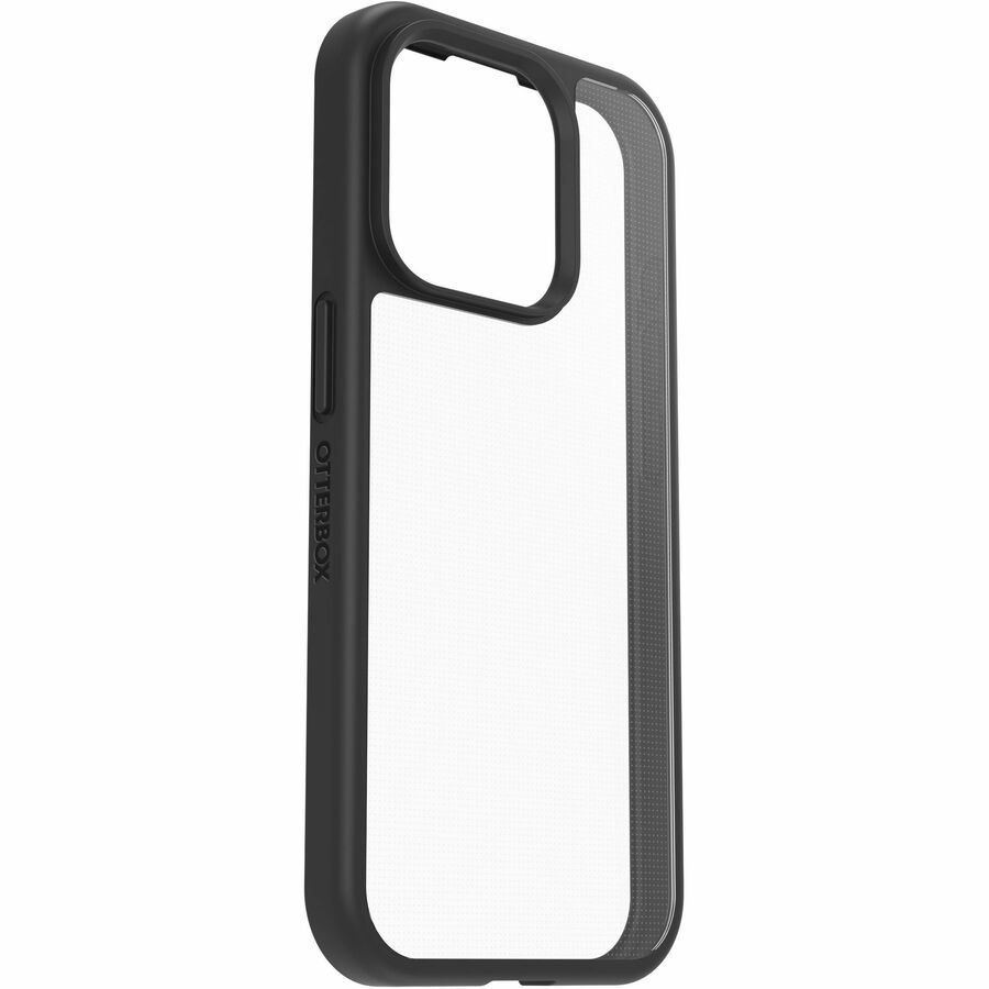 OtterBox React Apple iPhone 15 Pro (6.1') Case Black Crystal (Clear/Black) - (77-92753), Antimicrobial, DROP+ Military Standard,Raised Edges,Hard Case