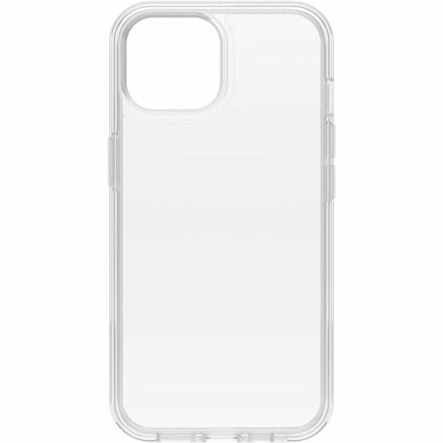 OtterBox Symmetry Clear Apple iPhone 15 / iPhone 14 / iPhone 13 (6.1') Case Clear - (77-92668),Antimicrobial, DROP+ 3X Military Standard, Raised Edges