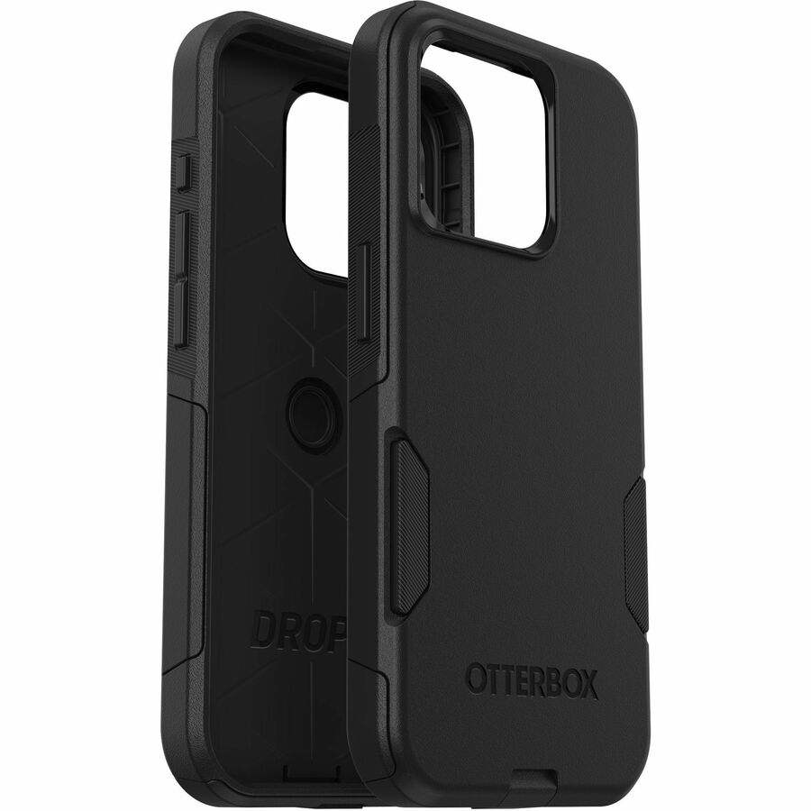 OtterBox Commuter Apple iPhone 15 Pro (6.1') Case Black - (77-92561), Antimicrobial, DROP+ 3X Military Standard, Dual-Layer, Raised Edges, Port Covers