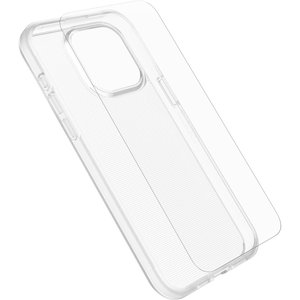 OtterBox React Case with Screen Protector Apple iPhone 15 Pro Max (6.7') Clear - (78-81237), DROP+ Military Standard Case , 2X Anti-Scratch