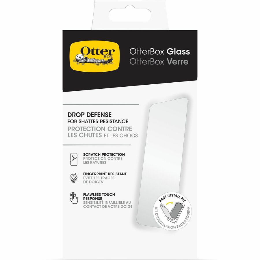 OtterBox Glass Apple iPhone 15 Pro (6.1') Screen Protector Clear - (77-93921), Drop+ Protection, Anti-Scratch, Flawless Touch
