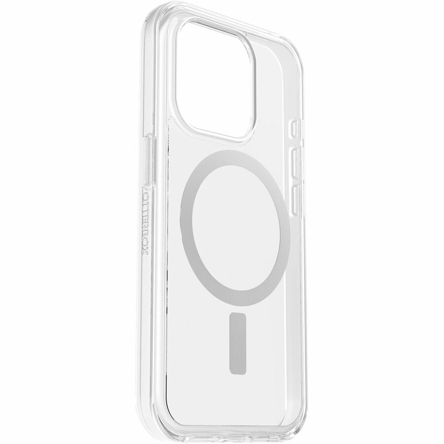 OtterBox Symmetry+ MagSafe Apple iPhone 15 Pro (6.1') Case Clear - (77-93026), Antimicrobial,DROP+ 3X Military Standard,Raised Edges