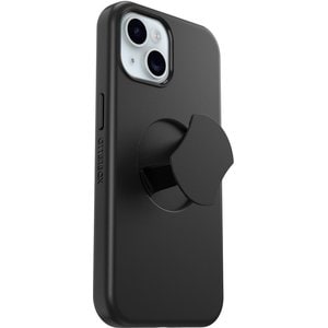 OtterBox OtterGrip Symmetry MagSafe Apple iPhone 15 / iPhone 14 / iPhone 13 (6.1') Case Black - (77-93189), Antimicrobial,DROP+ 3X Military Standard