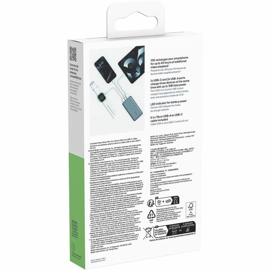 BOOSTCHARGE Power Bank 10K - Space Grey