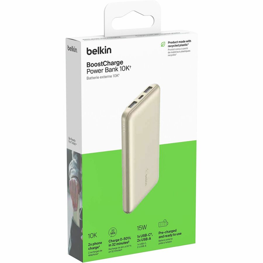 BOOSTCHARGE Power Bank 10K - Gold