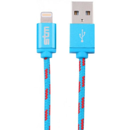CABLE BRAID LIGHT. (1M) - BLUE