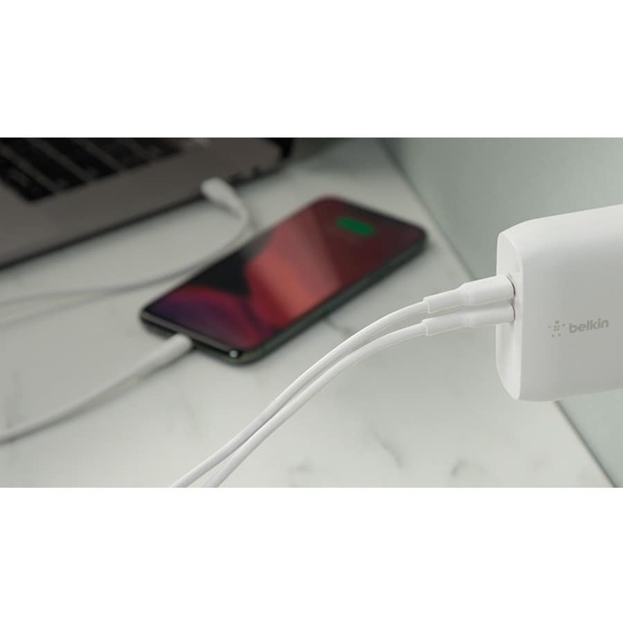 DUAL USB-A WALL CHARGER 24W + A TO C CBL